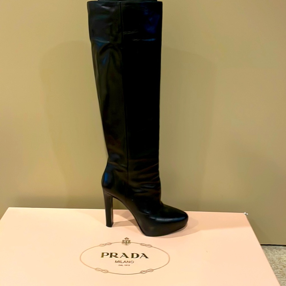 Prada over the knee calzature donna boots - Picture 3 of 8
